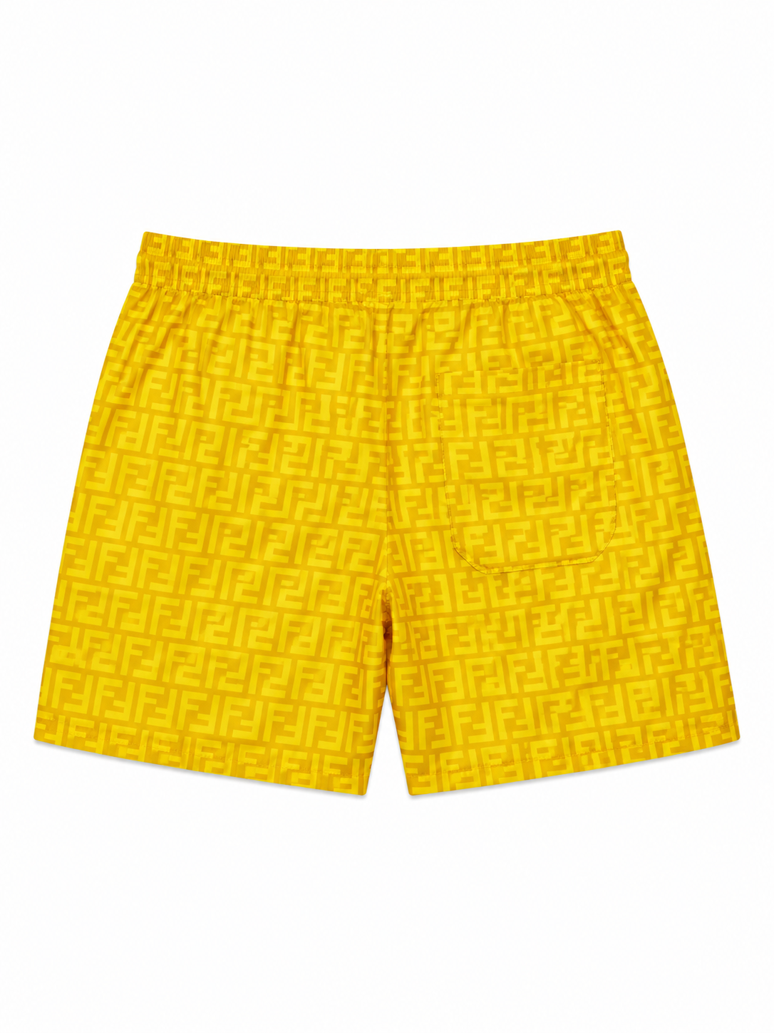 Yellow Fendi Swimming Short