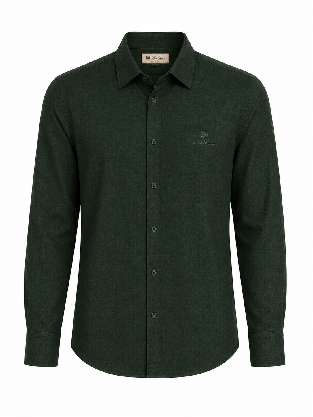 Dark Green Loro Piana Shirt