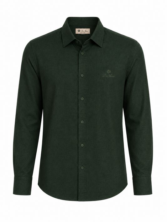 Dark Green Loro Piana Shirt