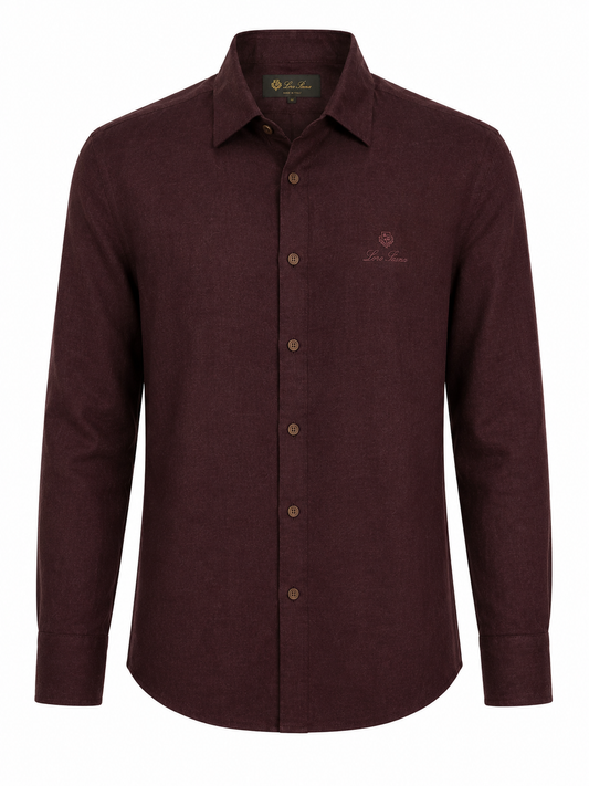 Burgundy Loro Piana Shirt