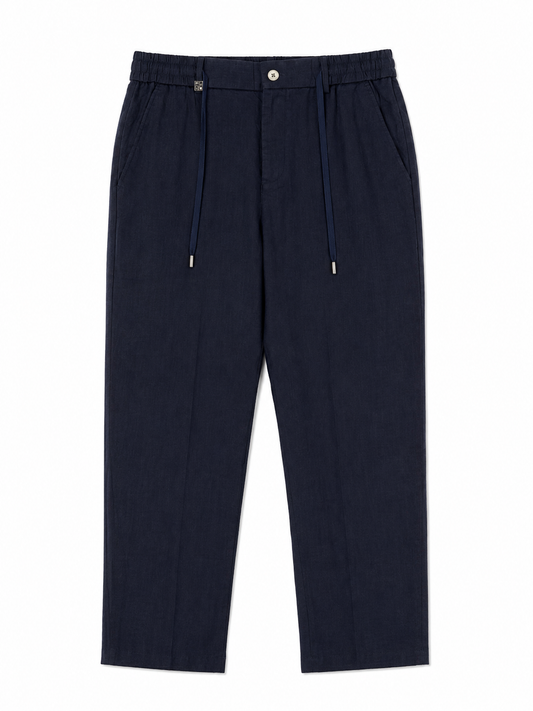 Dark Blue Linen Loro Piana