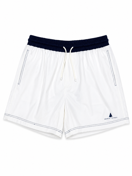 White Brunello Swimming Short