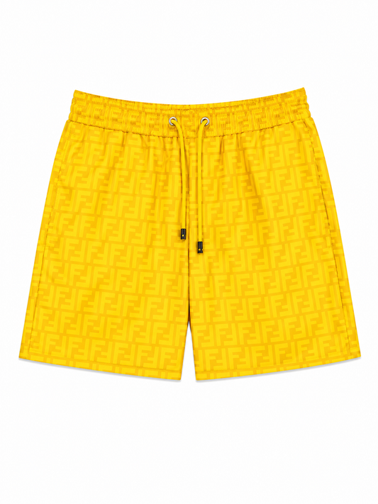 Yellow Fendi Swimming Short