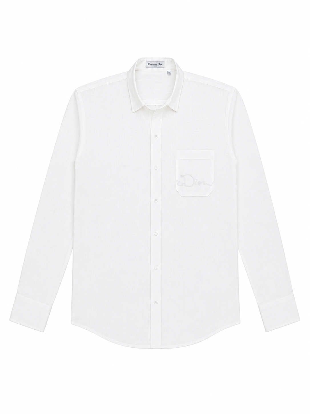 White Dior Linen Shirt